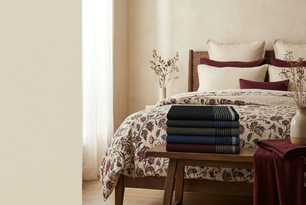 Mundu cover with a warm beige bedroom background matching the hero reference